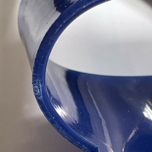 Tahari Womens Size 6 Blue & Black Jelly Sandals With Silver Bow Strap Detail - Picture 8 of 9